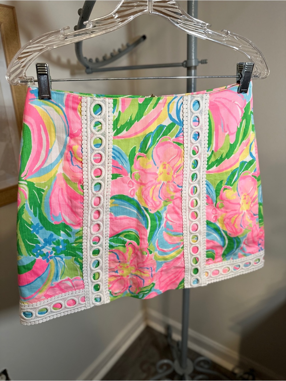 Lilly Pulitzer NWOT So A Peeling Pansy Skirt Women's Size 0 Tropical Resortwear